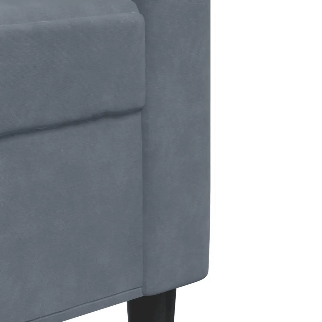 Poltrona Grigio Scuro 60 cm Velluto 4007605
