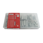 Assortimento molle zincate 200 pz.