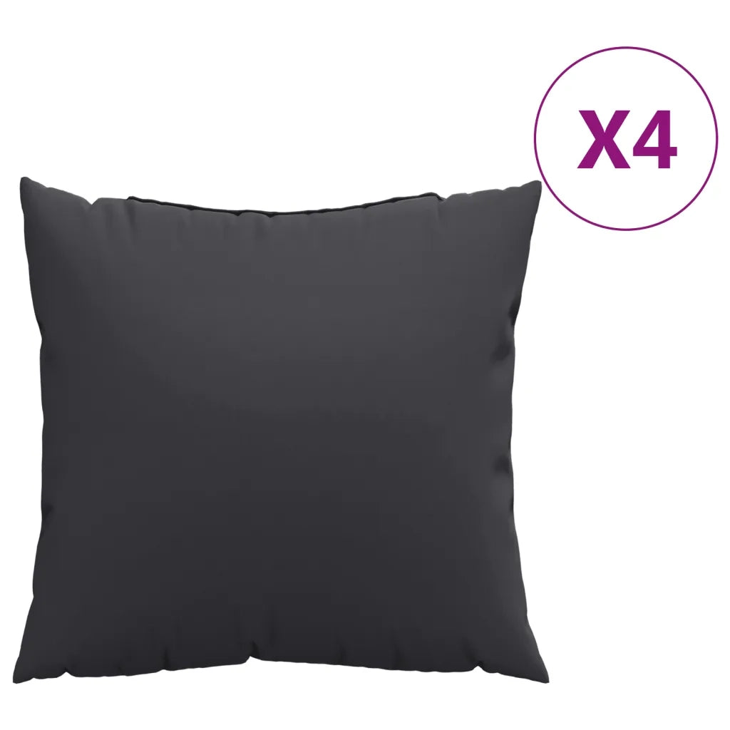 Cuscini per Divano 4 pz | Cuscini per sedie Neri 40x40 cm in Tessuto