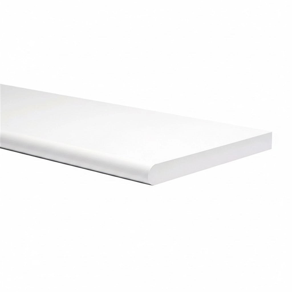 MENSOLA RETTANGOLARE STONDATA 'AMICA' 80x20 cm - spess. 1,8 cm - col. Bianco