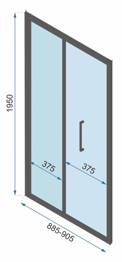Cabina Doccia Ad Angolo Rapid Fold 90x80