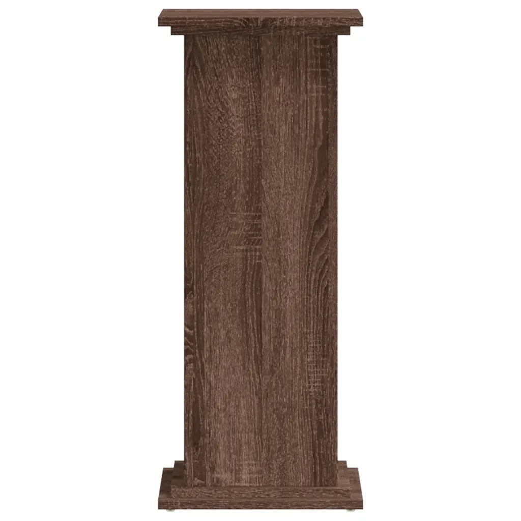 Supporto per piante | Sostegno per piante Rovere Marrone 33x33x80cm Legno Multistrato