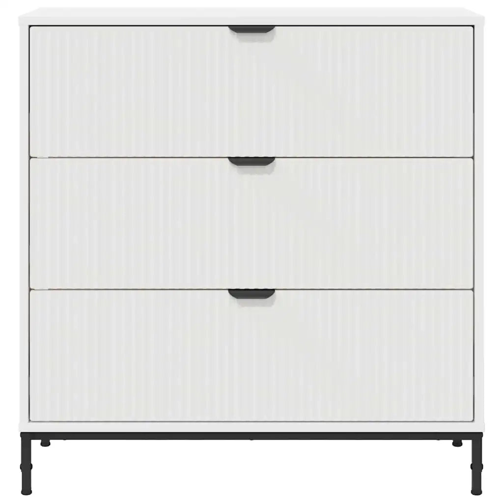 Credenza-Buffet-Armadio da cucina Bianco 79.5 x 33 x 82 cm Legno multistrato