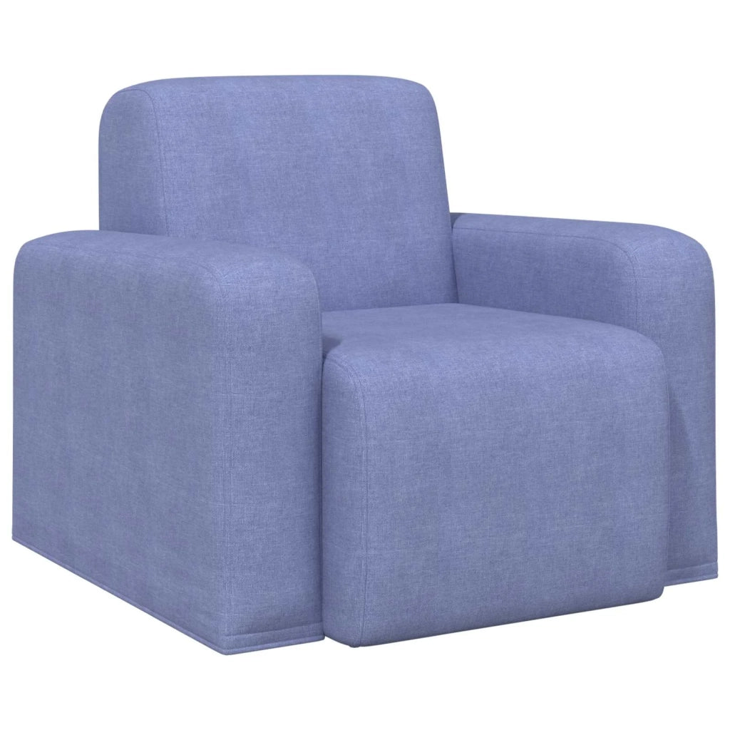 Poltrona-Divano Sedia Blu jeans Tessuto 398817