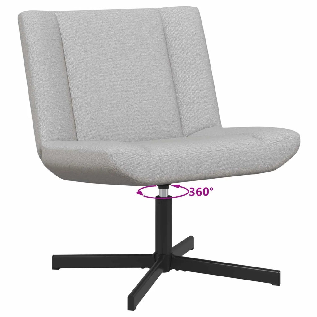 Sedia girevole Grigio Nuvola 63 x 75 x 76 cm Tessuto 42007333