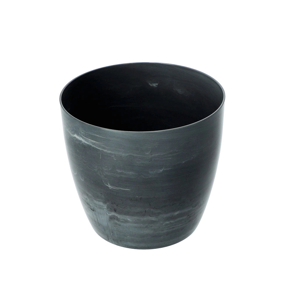 Coprivaso KADAX da 14 cm, vaso per fiori, effetto marmo grigio, per soggiorno, supporto per fiori