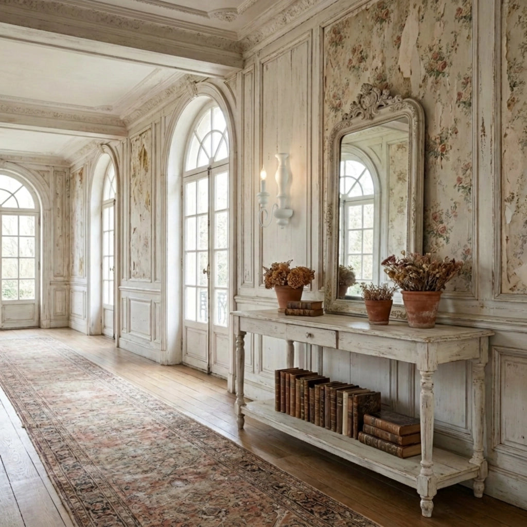 Applique Shabby Chic Cascina Bianco 1 Luce E14