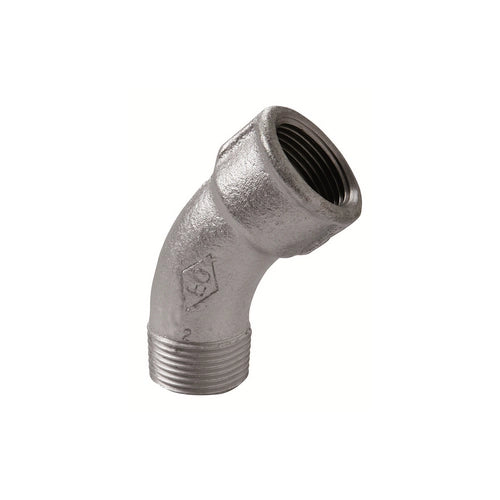 CURVA LUNGA MF 45  ° ZINCATA- 1- ATUSA- pezzi 1