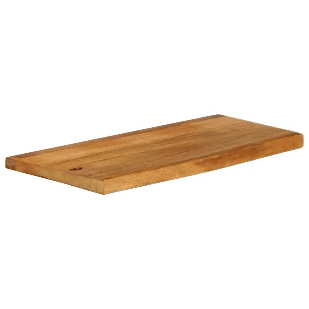 Piano Tavolo | Superficie Tavolo | Piano Scrivania Bordi Vivi 70x30x2,5 cm in Legno Massello di Mango