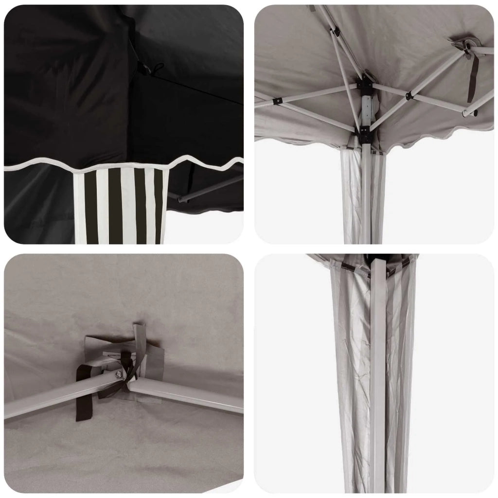 Tenda per feste a pop-up 575 x 289 x 245 cm Nero 42019799