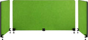Divisore per scrivania con 3 cassetti, larghezza 152cm, materiale 3ST Polyester Vezel, colore verde