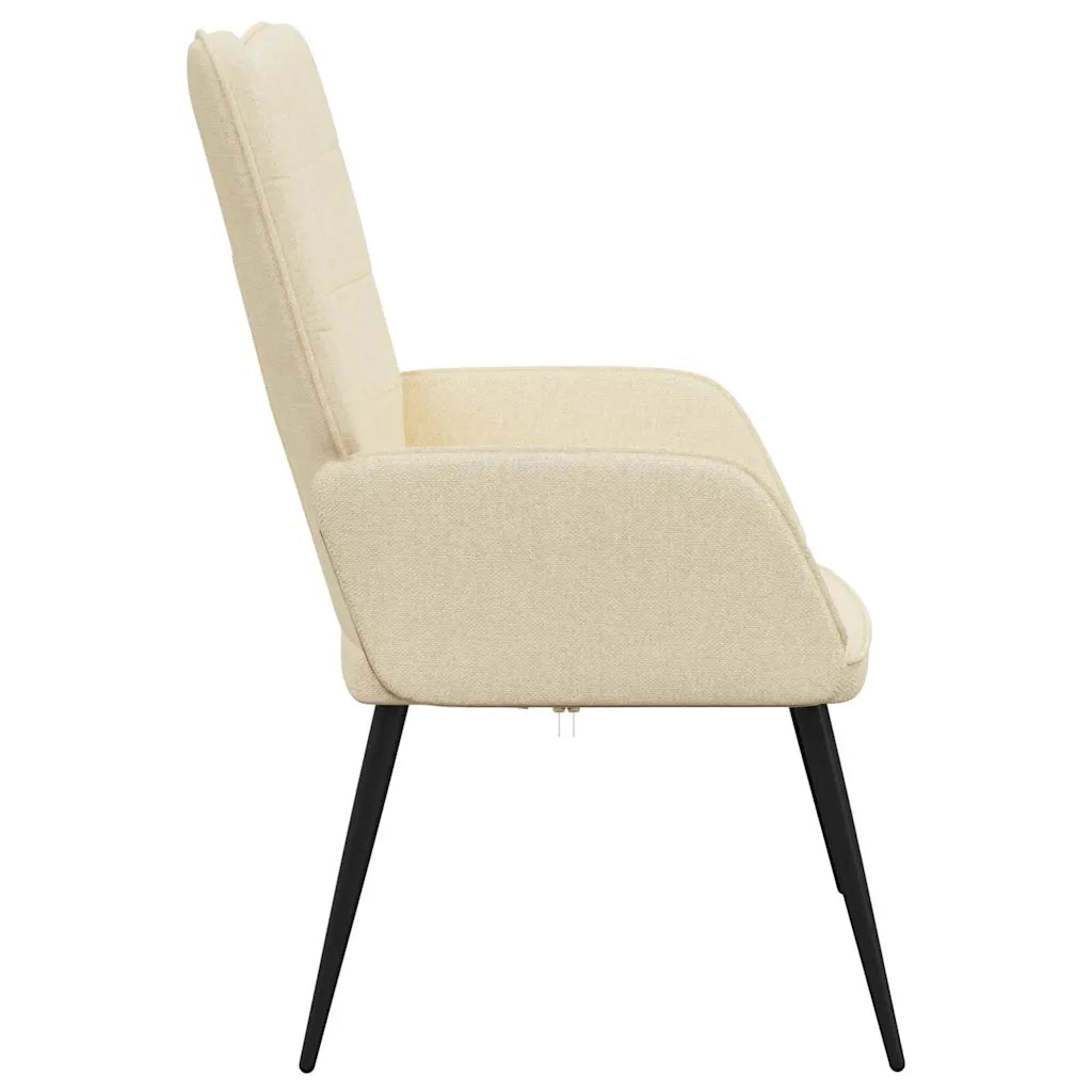 Poltrona | Sedia Relax Crema in Tessuto