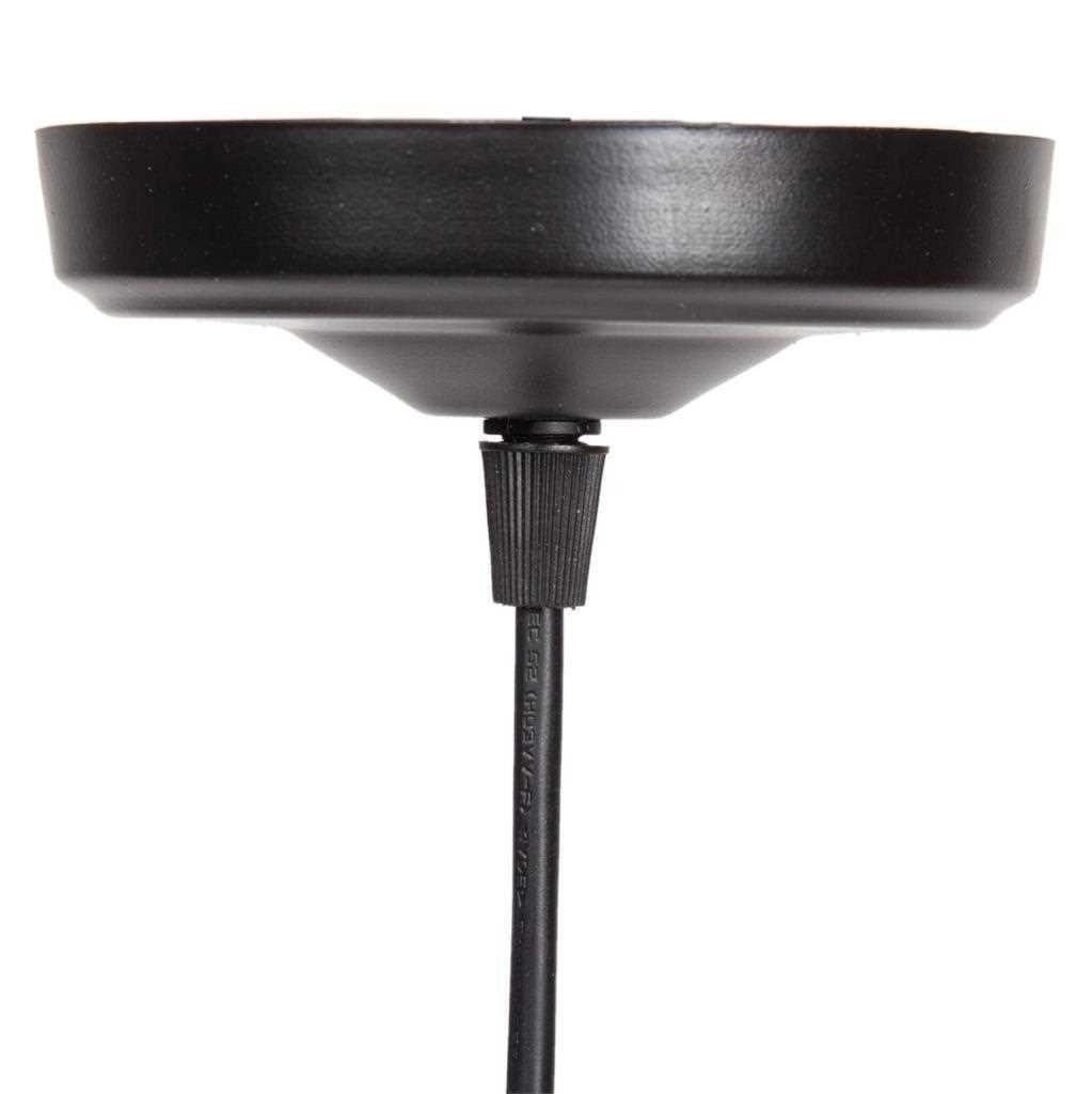 Lampada da soffitto nera 30x30x80h cm