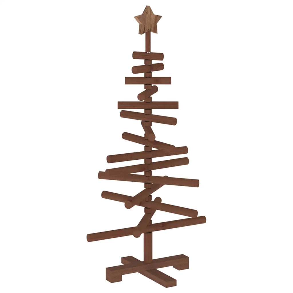 Albero di Natale in legno KOTKA 90 cm Legno Massello di Pino 42051509