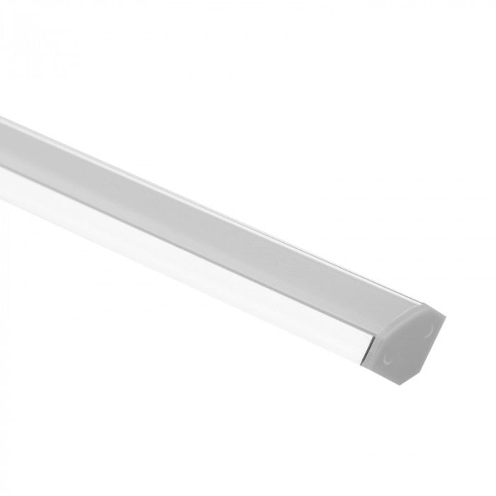 Profilo LED angolare R01 anodizzato con diffusore 1 m Ecolight
