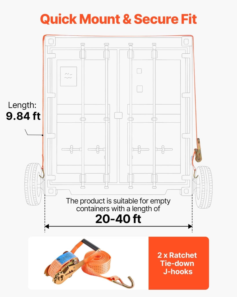 Assali per ruote per container 8 fori, nero, kit con sistema di cricchetto, per spostamenti da 6 m a 12 m, resistente e facile da montare per banchine
