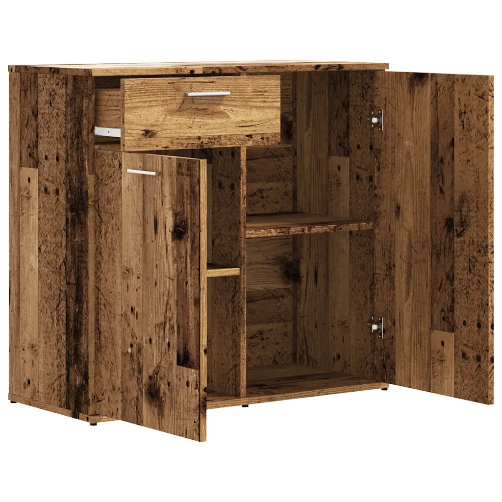 Credenza | Madia | Buffet da pranzo | Armadio da pranzo Legno Antico 80x36x75 cm in Truciolato