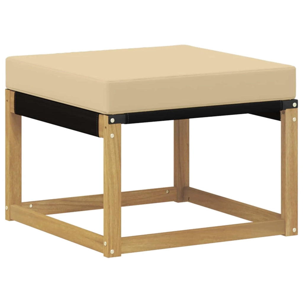 Set di divani da esterno con cuscino 7 pcs Bianco e Beige 3389703