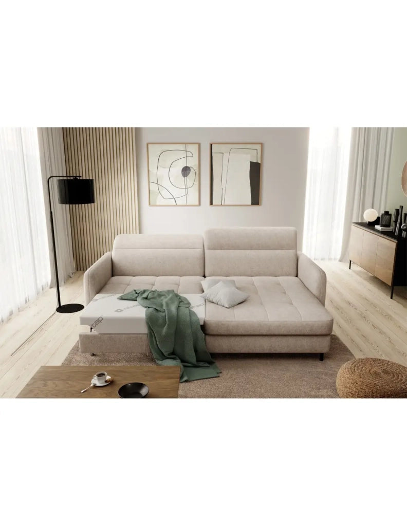 Divano ad angolo collezione GOUMSI colore Beige mélange