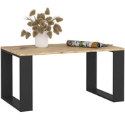 Tavolino da caffè AKORD NOX Quercia Artisan 92 cm gambe Nere 92x53x45 cm
