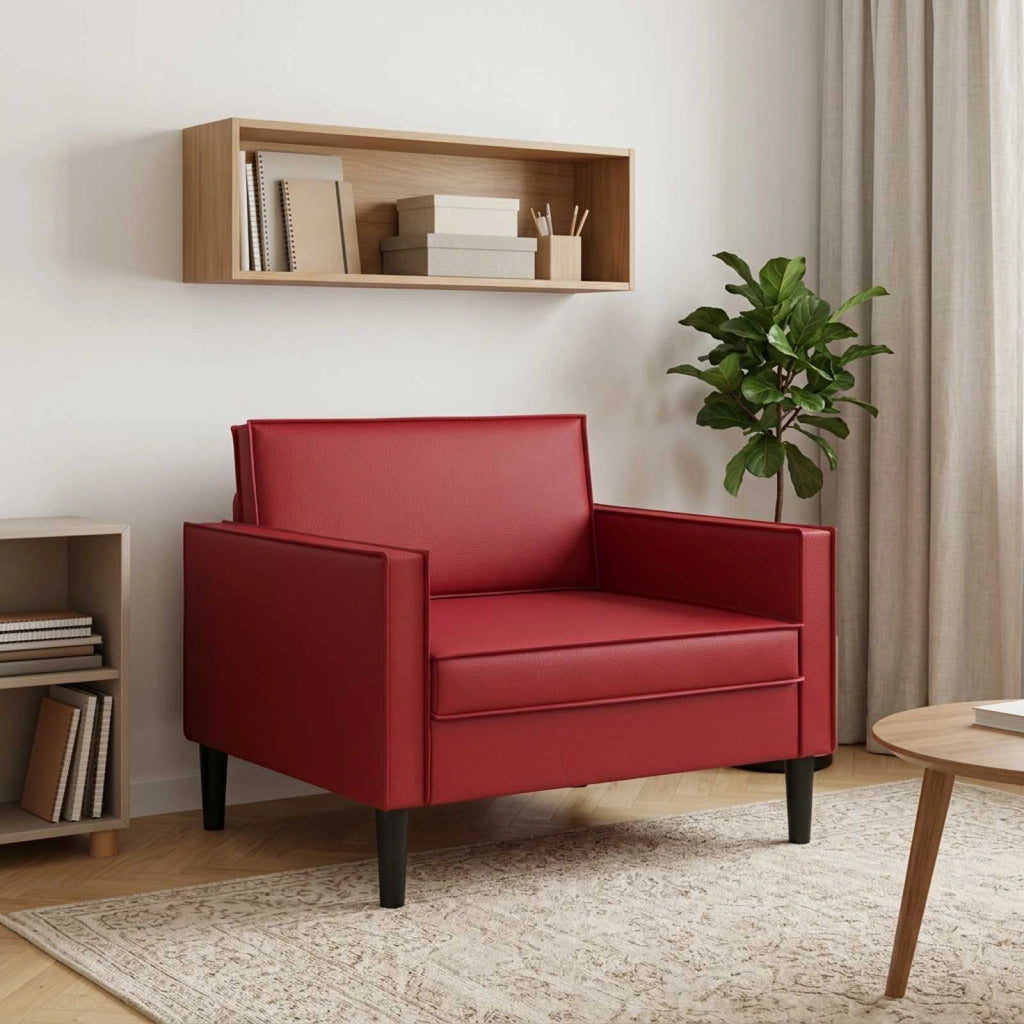 Poltrona XL Borgogna Similpelle 42043521