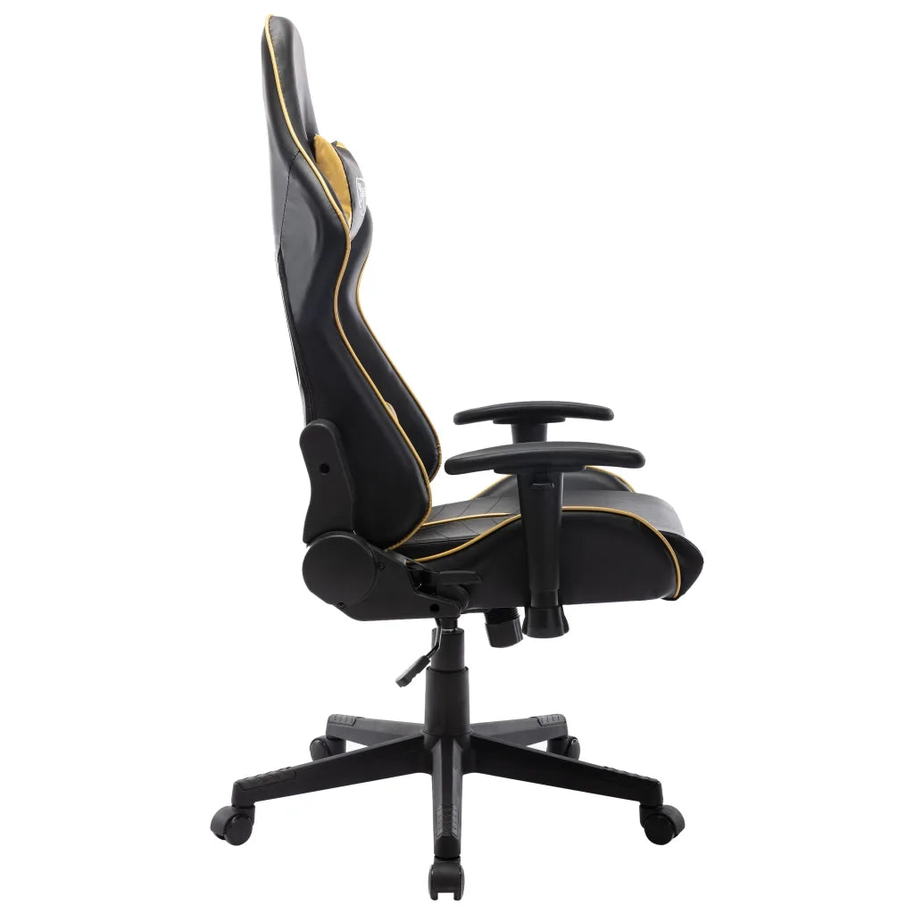 Sedia da Gaming | Sedia da e-sports Nera e Oro in Similpelle