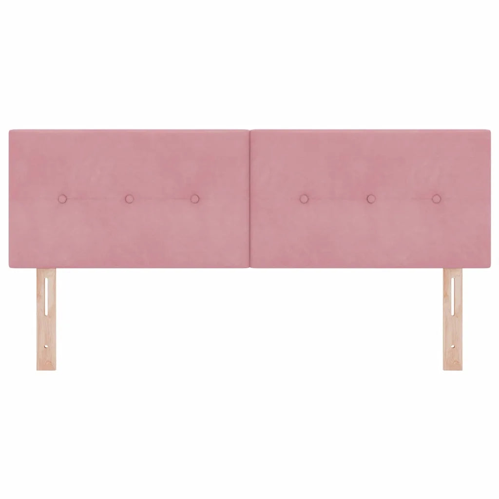 Testiera | Testata LED con strisce LED Rosa 144 cm Velluto