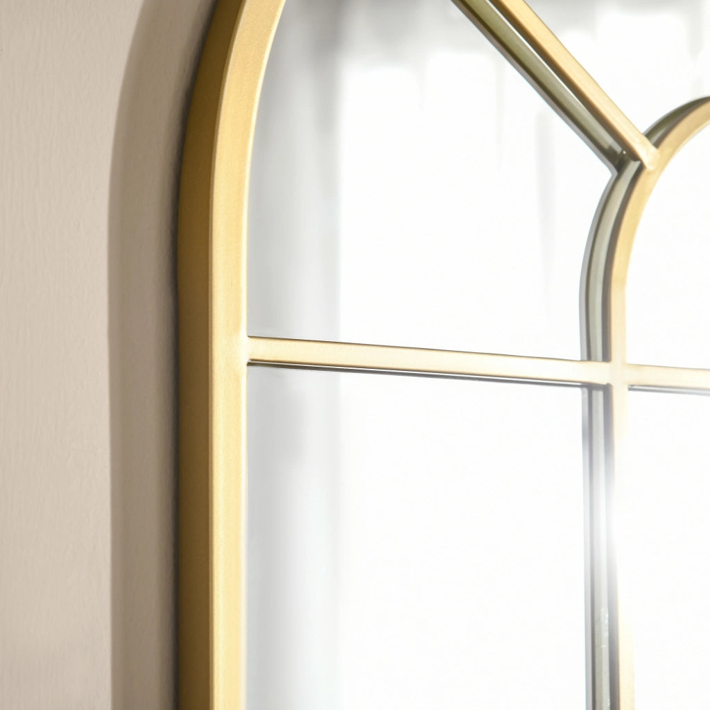 Specchio a Parete a Forma di Arco 70x50 cm ¨C Minimal ¨C Oro