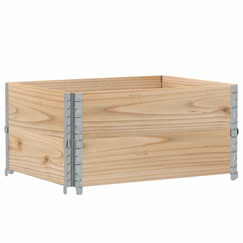 Paretali per Pallet 2 pz 80x60 cm in Legno Massello di Pino CFW4045799