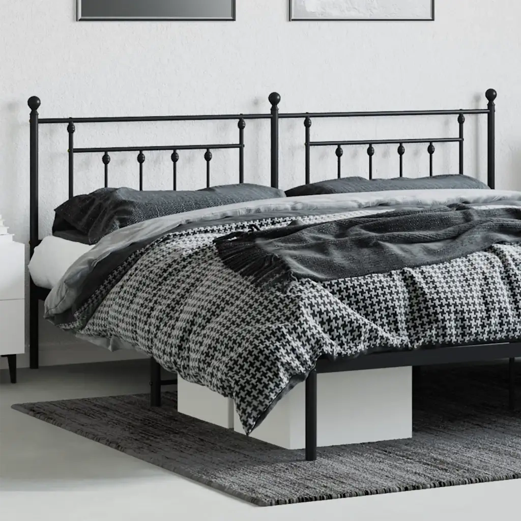 Testiera di Ricambio in Metallo Nero 200 cm 353575