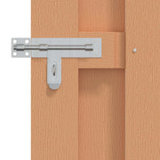Cancello da giardino 100 x 100 cm WPC e Alluminio Marrone CFW4256176