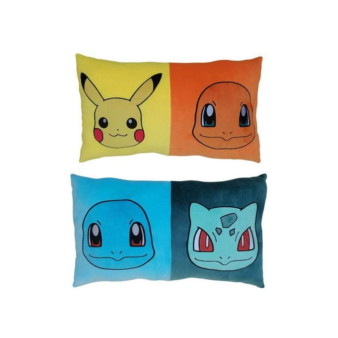 HÔMADICT POK501 Cuscino Pokemon Faccia Felice 60 x 25 cm Multicolore Quadrato