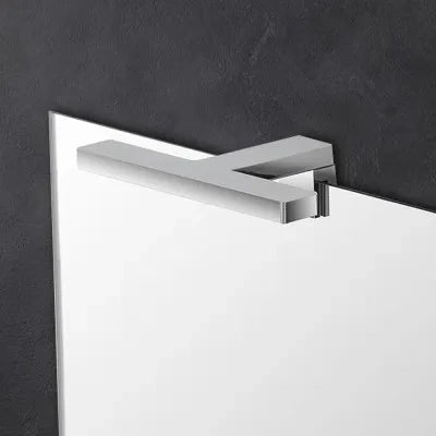 Lampada  LED per specchio 18 cm cromo lucido con doppia installazione