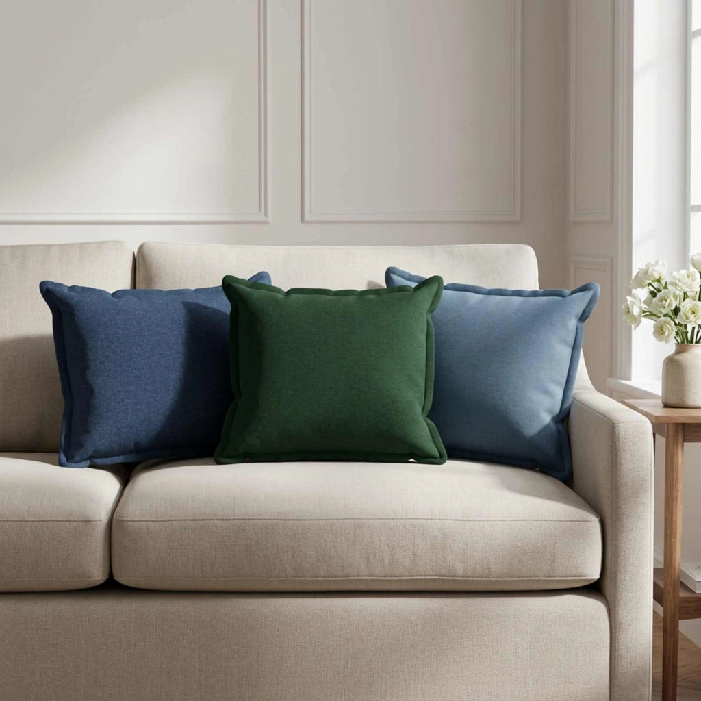 Cuscino 6 pz HOUTEN Blu 40 x 60 cm Lino 933201