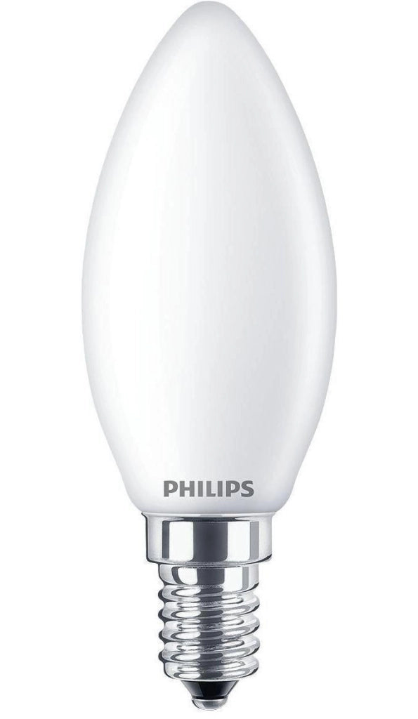 Philips 8718699763398 Lampadina LED Candela Filamento E14 4,3 W 470 lm 2700 K Classe F colore Bianco Caldo