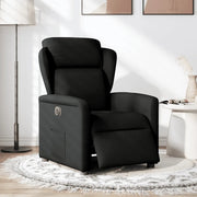 Poltrona Elettrica Reclinabile Nera in Tessuto 3303116