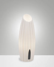 Lampada da Tavolo Nadine in Metallo e Plastica Vegetale, Luce Bianco 10W G9, Regolazione al Tocco, IP20, H30cm - Design Moderno Sostenibile