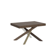 Tavolo allungabile 90x140/244 cm Volantis telaio gambe 4 colori (C) - Noce
