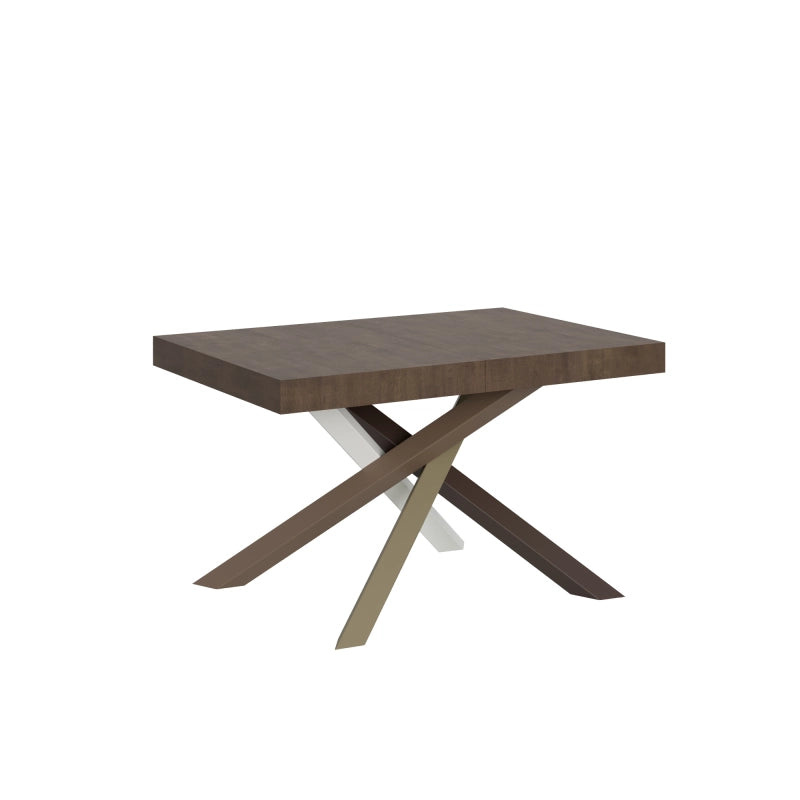 Tavolo allungabile 90x140/244 cm Volantis telaio gambe 4 colori (C) - Noce