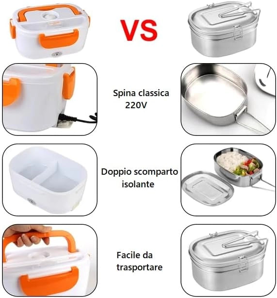 Scaldavivande termico elettrico thermos per casa ufficio 220V porta pranzo