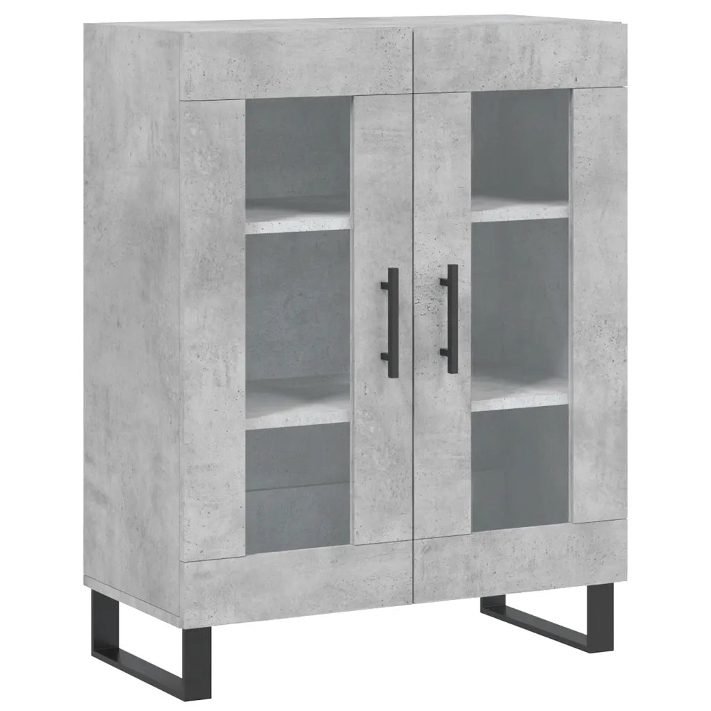 Credenza Grigio Cemento 69,5x34x180 cm in Legno Multistrato 3195759