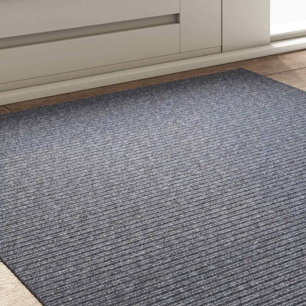 Runner in Moquette | Runner Tappeto Grigio chiaro 100 x 100 cm Tessuto