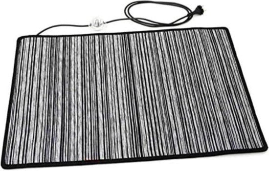 Pannello di riscaldamento nero (75 x 50 cm) - 100 Watt di potenza per riscaldamento efficiente e sostenibile