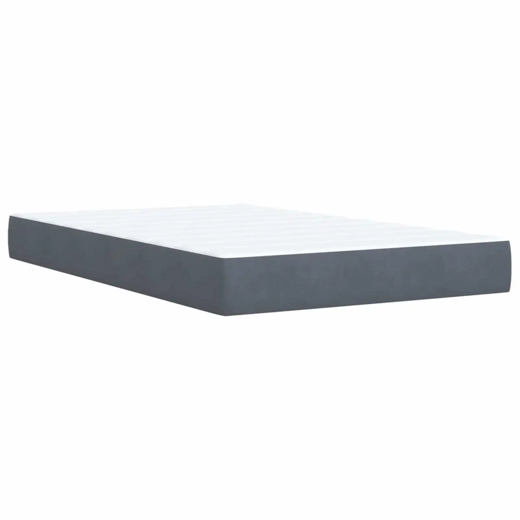 Letto ottomano con materasso Grigio Scuro 120 x 200 cm Velluto 3456622