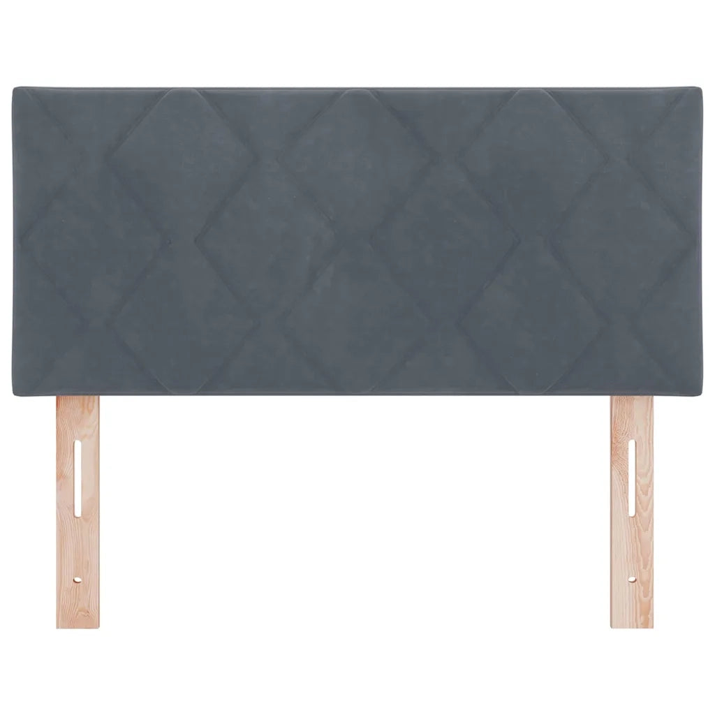 Testiera | Testata LED Grigio scuro 100 cm Velluto