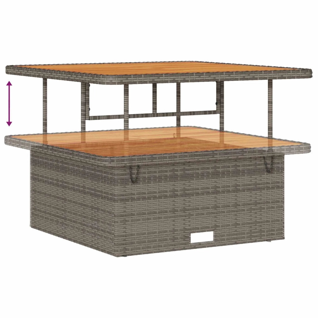 Set Divano da Giardino 9 pcs Grigio polyrattan 3362928