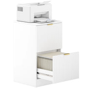 Scrivania con cassettiera ¨C zephmum ¨C bianco 40x40x71 cm