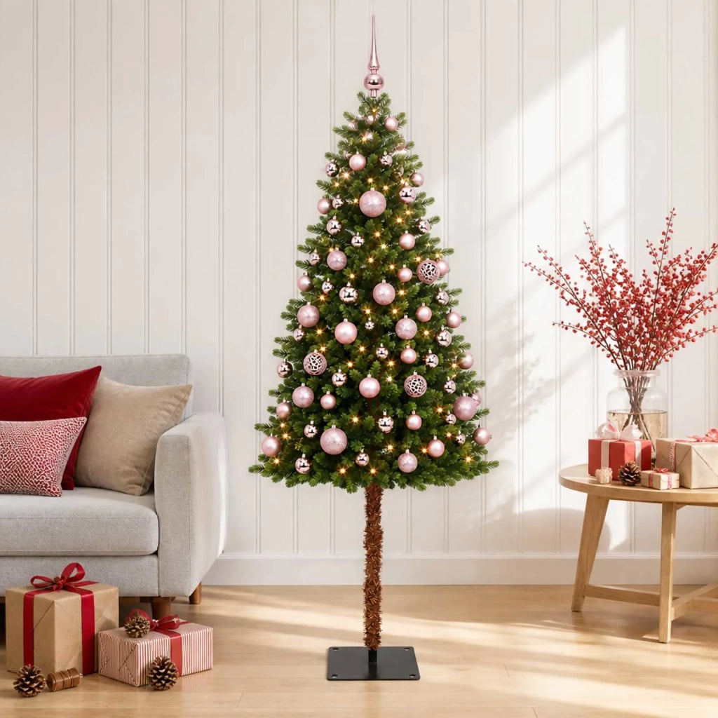 Albero di Natale Artificiale con Palline 150 cm 150 LED 3465796