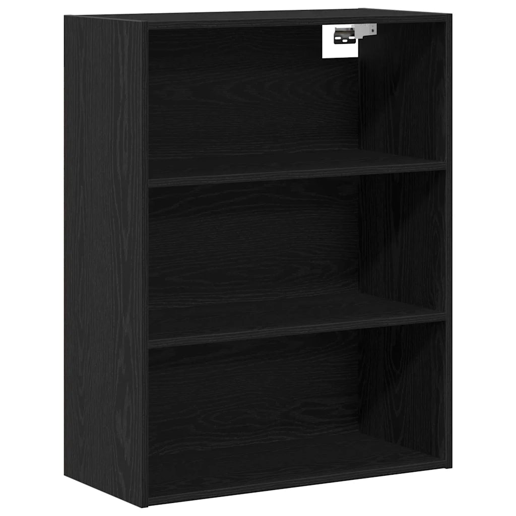 Credenza | Madia | Buffet da pranzo | Armadio da pranzo Rovere Nero 69,5 x 32,5 x 180 cm Legno multistrato