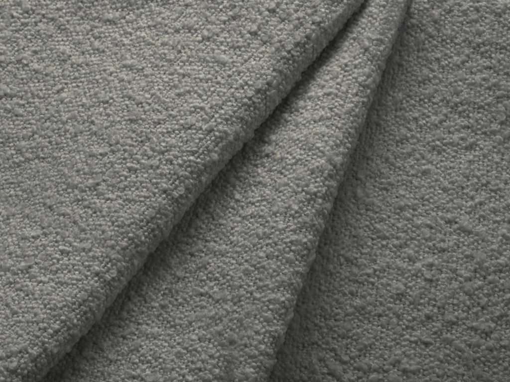 Cosmopolitan Design - Divano angolare sinistro "Vienna" 5 posti in bouclé grigio 